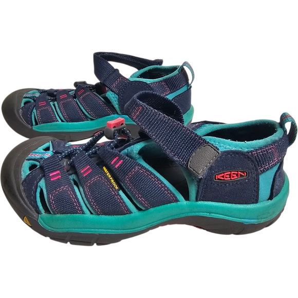 Keen Blue Green Outdoor Hiking Beach Pool Gorp Adventure Sandals Size 3 - Picture 3 of 12